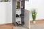 Armoire chambre ado Lede 05 | Gris / Chêne / Blanc | 190 x 45 x 40 cm | Design moderne