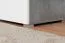 Armoire chambre ado Lede 05 | Gris / Chêne / Blanc | 190 x 45 x 40 cm | Design moderne