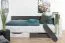 Lit enfant ou adolescent Ohey 12 | 90 x 200 cm | Design moderne | Bicolore gris foncé et gris clair