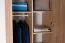 Armoire de vestiaire, Couleur: Chêne Sonoma - 201 x 80 x 53 cm (H x L x P)