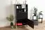 Commode contemporaine noire et hêtre | 116 x 63 x 42 cm | Rangement optimisé | Kustanai 03