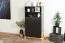Commode contemporaine noire et hêtre | 116 x 63 x 42 cm | Rangement optimisé | Kustanai 03