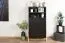 Commode contemporaine noire et hêtre | 116 x 63 x 42 cm | Rangement optimisé | Kustanai 03