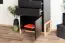 Commode contemporaine noire et hêtre | 116 x 63 x 42 cm | Rangement optimisé | Kustanai 03