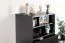 Commode contemporaine noire et hêtre | 116 x 63 x 42 cm | Rangement optimisé | Kustanai 03
