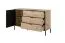 Ensemble chambre Chebba 4 pièces | Chêne Artisan & Anthracite | Style moderne
