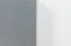 Commode Hohgant 01, couleur : blanc / gris brillant - 92 x 140 x 42 cm (h x l x p)