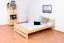 Lit enfant ou adolescent en pin massif naturel 84 | Design moderne | 120 x 200 cm | Inclus sommier à lattes