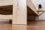 Lit pour enfant ou adolescent en hêtre massif naturel 140 x 200 cm | Sommier inclus | Design moderne | Grande stabilité