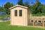 Bois-Maison de jardin 1,98 x 2,3 mètres (incl. toit) | Laissé naturel | toit à deux pentes Abbildung