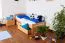 Lit pour enfant 90 x 200 cm | Bois massif: Hêtre | Laqué Naturel | incl. 2 tiroirs et sommier à lattes Abbildung