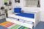 Lit pour enfant 90 x 200 cm | Bois massif: Hêtre | Laqué Blanc | incl. 2 tiroirs et sommier à lattes Abbildung
