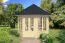 Bois-Maison de jardin 2,48 x 2,48 mètres (incl. toit) | 4 fenêtres | 40 mm Madriers |Naturel non traité | Toit en toile | incl. plancher | en épicéa nordique Abbildung