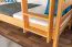 Bois massif Lit superposé pour enfants et adolescents | Dimension du matelas: 90 x 190 cm | Laqué Naturel | convertible en 2 lits simples | Qualité premium | Incl. Sommier à lattes déroulable Abbildung