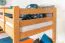Bois massif Lit superposé pour enfants et adolescents | Dimension du matelas: 90 x 200 cm | Laqué Naturel | convertible en 2 lits simples | Qualité premium | Incl. Sommier à lattes déroulable Abbildung