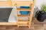 Bois massif Lit superposé pour enfants et adolescents | Dimension du matelas: 90 x 190 cm | Laqué Naturel | convertible en 2 lits simples | Qualité premium | Incl. Sommier à lattes déroulable Abbildung
