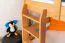 Bois massif Lit superposé pour enfants et adolescents | Dimension du matelas: 90 x 200 cm | Laqué Naturel | convertible en 2 lits simples | Qualité premium | Incl. Sommier à lattes déroulable Abbildung