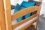 Bois massif Lit superposé pour enfants et adolescents | Dimension du matelas: 90 x 190 cm | Laqué Naturel | convertible en 2 lits simples | Qualité premium | Incl. Sommier à lattes déroulable Abbildung