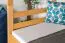 Bois massif Lit superposé pour enfants et adolescents | Dimension du matelas: 90 x 190 cm | Laqué Naturel | convertible en 2 lits simples | Qualité premium | Incl. Sommier à lattes déroulable Abbildung
