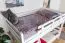 Bois massif Lit superposé pour enfants et adolescents | Dimension du matelas: 120 x 190 cm | Laqué Blanc | convertible en 2 lits simples | Qualité premium | Incl. Sommier à lattes déroulable Abbildung