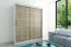 180 cm de large Armoire avec 10 casiers et 2 portes | Couleur: Chêne Sonoma / Blanc Abbildung
