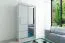 120 cm de large Armoire avec 5 casiers et 2 portes | Couleur: Blanc Abbildung