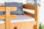 Bois massif Lit superposé pour enfants et adolescents | Dimension du matelas: 90 x 190 cm | Laqué Naturel | convertible en 2 lits simples | Qualité premium | Incl. Sommier à lattes déroulable Abbildung