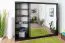 250 cm de large Armoire avec 10 casiers et 3 portes | Couleur: Noir Abbildung