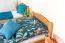 Bois massif Lit superposé pour enfants et adolescents | Dimension du matelas: 90 x 200 cm | Laqué Naturel | convertible en 2 lits simples | Qualité premium | Incl. Sommier à lattes déroulable Abbildung
