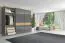 272 cm de large Armoire avec 9 casiers et 3 portes | Couleur: Anthracite Abbildung