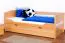 Lit pour enfant 90 x 200 cm | Bois massif: Hêtre | Laqué Naturel |incl. 2ème couchette 90 x 190 cm extensible et 2 Sommiers à lattes Abbildung