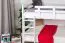 Bois massif Lit superposé pour enfants et adolescents | Dimension du matelas: 120 x 190 cm | Laqué Blanc | convertible en 2 lits simples | Qualité premium | Incl. Sommier à lattes déroulable Abbildung