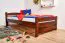 Cadre de lit pour enfants / Lit pour enfant 100 x 200 cm | Bois massif: Pin | Laqué Noisette Abbildung