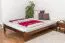 Cadre de lit pour enfants / Lit pour enfant 140 x 200 cm | Bois massif: Pin | Laqué Noisette | incl. sommier à lattes Abbildung