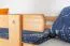 Lit superposé adolescent 90 x 190 cm | Bois massif: Hêtre | Laqué Naturel | convertible en 2 lits simples | Qualité premium | Incl. Sommier à lattes déroulable Abbildung
