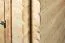 Bois-Abri de jardin 1,98 x 1,28 mètres (incl. toit) | Laissé naturel | toit à une pente Abbildung