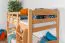 Lit superposé adolescent 90 x 190 cm | Bois massif: Hêtre | Laqué Naturel | convertible en 2 lits simples | Qualité premium | Incl. Sommier à lattes déroulable Abbildung