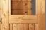 Bois-Abri de jardin 1,98 x 1,28 mètres (incl. toit) | Laissé naturel | toit à une pente Abbildung