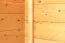 Bois-Abri de jardin 2,2 x 2,2 mètres (incl. toit) | Laissé naturel | toit à deux pentes Abbildung