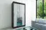 1 mètre de large Armoire avec 2 portes | Couleur : Blanc / Noir Abbildung