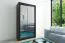 1 mètre de large Armoire avec 2 portes | Couleur : Noir Abbildung