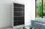 120 cm de large Armoire à portes coulissantes avec 2 portes | 5 casiers | 2 tringles à vêtements | Couleur: Blanc / Noir Abbildung