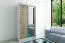 1 mètre de large Armoire avec 2 portes | Couleur : Chêne Sonoma / Blanc Abbildung