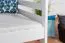 Lit superposé pour enfant 140 x 200 cm | Bois massif: Hêtre | Laqué Blanc | convertible en 2 lits simples | Qualité premium | Incl. Sommier à lattes déroulable Abbildung