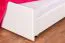 Lit superposé pour enfant 90 x 200 cm + coffre de lit / espace de rangement/Lit gigogne | Bois massif: Hêtre | Laqué Blanc |convertible/séparable en 2 lits simples | Incl. Sommier à lattes déroulable Abbildung