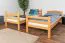 Lit superposé adolescent 90 x 190 cm | Bois massif: Hêtre | Laqué Naturel | convertible en 2 lits simples | Qualité premium | Incl. Sommier à lattes déroulable Abbildung