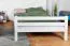 Lit superposé pour enfant 140 x 200 cm | Bois massif: Hêtre | Laqué Blanc | convertible en 2 lits simples | Qualité premium | Incl. Sommier à lattes déroulable Abbildung