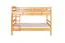 Lit superposé adolescent 90 x 190 cm | Bois massif: Hêtre | Laqué Naturel | convertible en 2 lits simples | Qualité premium | Incl. Sommier à lattes déroulable Abbildung