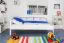Cadre de lit pour enfants / Lit pour enfant 90 x 190 cm | Bois massif: Hêtre | Laqué Blanc | Qualité particulièrement élevée Abbildung