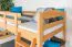 Lit superposé pour enfant pour garçons et filles 90 x 190 cm | Bois massif: Hêtre | Laqué Naturel | convertible en 2 lits simples | Qualité premium | Incl. Sommier à lattes déroulable Abbildung